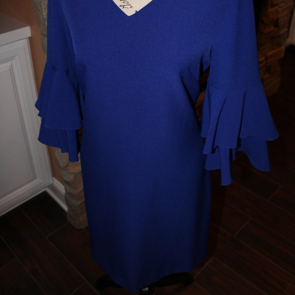 Tiered Sleeve Shift Dress